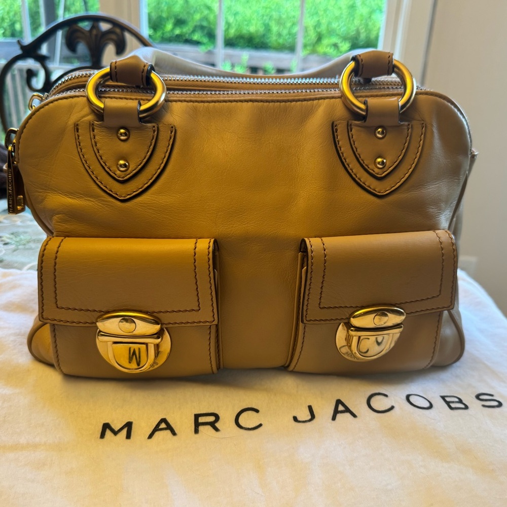 Vintage Marc Jacobs beige Leather Satchel
